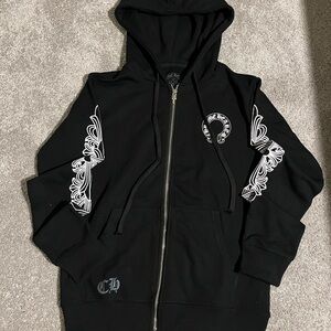 Comme des Garcons Black and White Graphic Hoodie